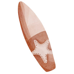 watercolor surfboard