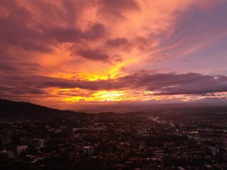 Escazu Costa Rica Sunset Painting