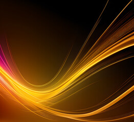 Neon gradient wave light in pink and blue tones on dark background creating futuristic and vibrant visuals for modern tech-inspired or artistic abstract.generative ai