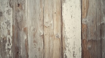 Rustic weathered wooden planks with peeling paint