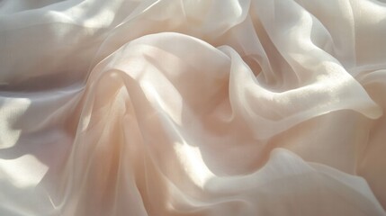 Soft flowing chiffon fabric with light reflections