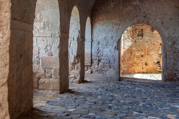 Ancient Stone Hall with Arches