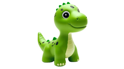 Obraz premium Bright green dinosaur toy brings joy to children