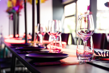 Fancy neon dinner