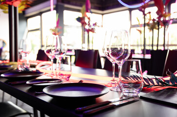 Fancy neon dinner