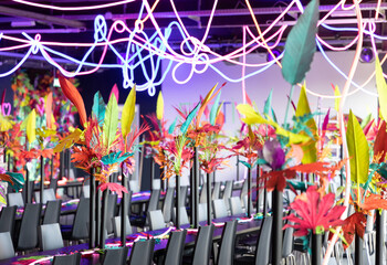 Fancy neon dinner