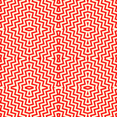 Optical ornament. Seamless pattern. Geometrical backdrop. Op art background. Geometric wallpaper. Modern motif. Digital paper. Linear textile print. Web design. Abstract image. Vector work.