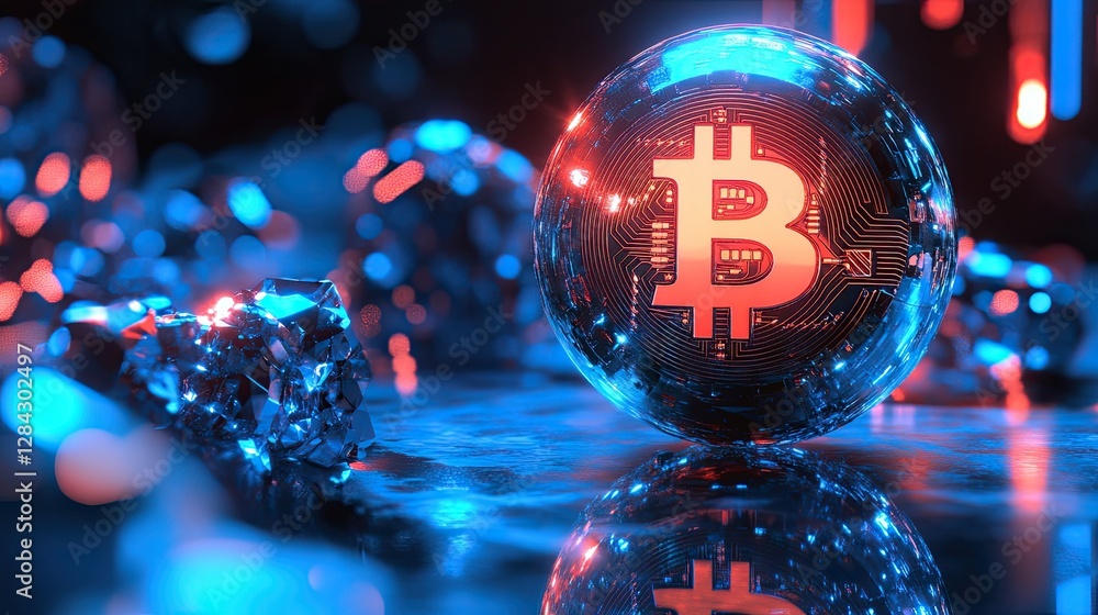 Aufkleber bitcoin blockchain cryptocurrency digital encryption, digital money exchange, technology global netw