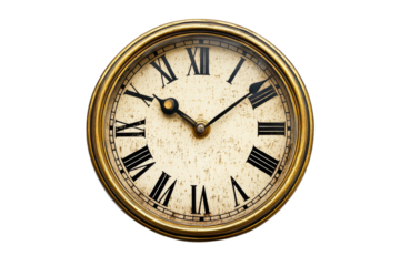 Vintage wall clock with Roman numerals