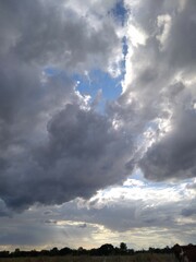 clouds over the sky