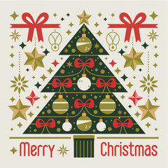 2d vector illustration colorful icon for Christmas items and decoration with gifts accessories