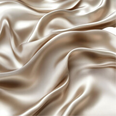 Fototapeta premium Elegant beige satin drapes softly luxury texture elegance