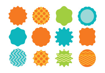 Colorful Abstract Shape Collection – Decorative Geometric and Organic Blob Elements