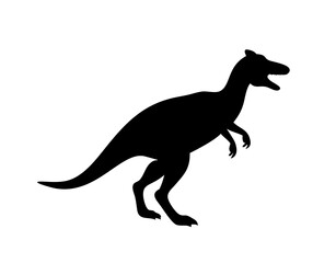 Fototapeta premium Dinosaur, dinosaur vector silhouette, dinosaur icon