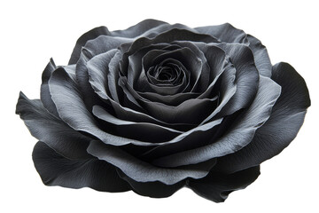 Unique black rose blooms with elegant petals