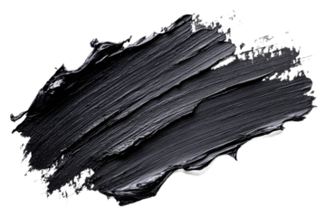 Black paint texture on canvas