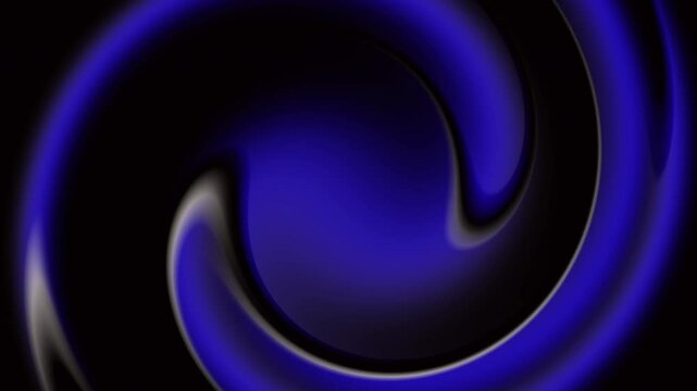 Black background with circular wave-like strokes in blue to black gradient with repeating line pattern. abtrack
