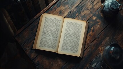 Obraz premium Open Book Blank Pages with Clean Background Mockup