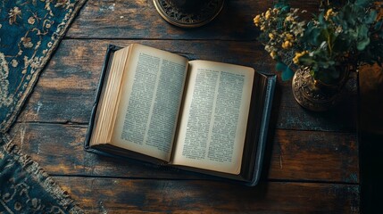 Open Book Blank Pages with Clean Background Mockup