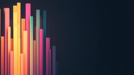 Obraz premium Minimalist glowing algorithmic function chart, mathematical foundation of machine learning