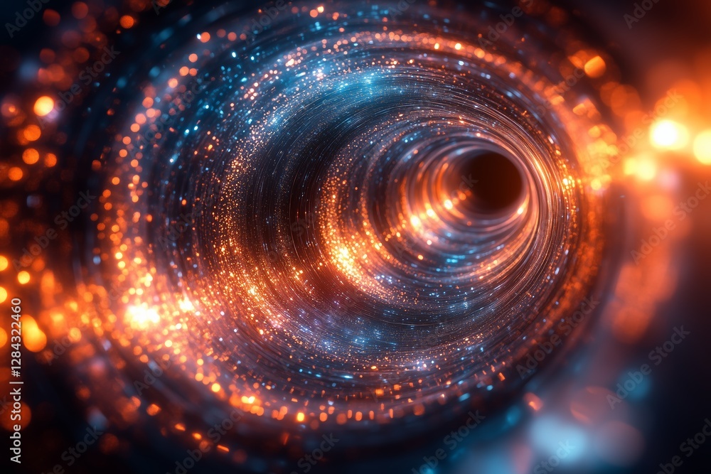 Canvas Prints the space-time tunnel in the vortex of the milky way