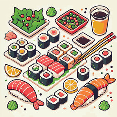 seafood, sushi, gourmet, fresh, delicious, rice, food, traditional, fish, japanese, cuisine, sashimi, maki, asian, tasty, culinary, healthy, salmon, roll, lunch, japan, seaweed, restaurant, dinner, as