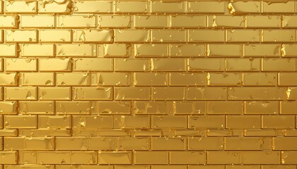 Luxury Golden Brick Wall Texture Background Image High Resolution