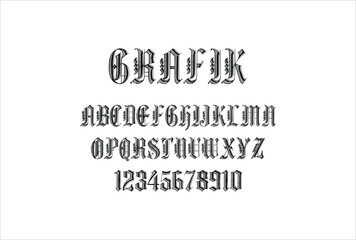 Gotham font for logo and headline. Isolated vector typeset