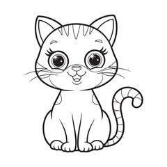 Fototapeta premium cat cartoon animal