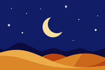 Naklejka premium moon and stars