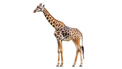 Giraffe standing gracefully in a natural pose