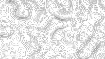 Grey contours vector topography. Geographic mountain topography vector illustration. Topographic pattern texture. Map on land vector terrain. Elevation graphic contour height lines. 