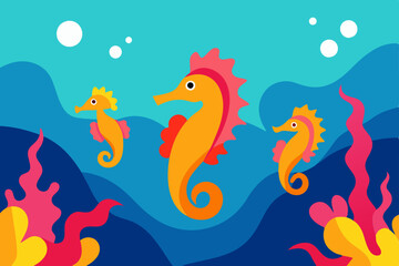 illustration of a fish in the water