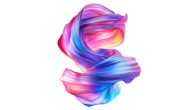Vibrant fabric swirls in colorful design