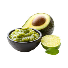 Avocado and Lime Chutney Isola Isolated on Transparent Background