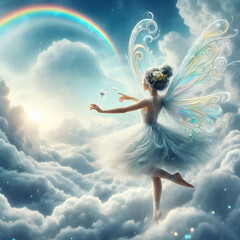 fairy in the clouds