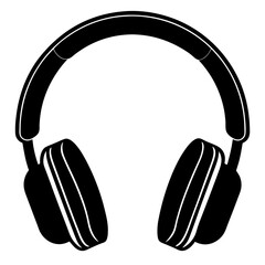 headphones on white background