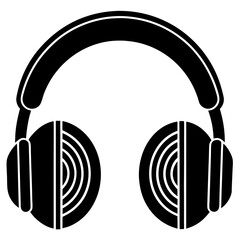 Headphone vector art illustration
