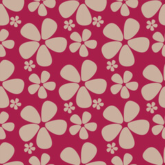 Beautiful seamless floral pattern with watercolor summer flowers