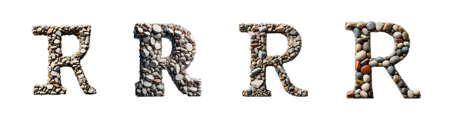 Obraz premium Stones Forming the Letter 