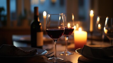 Moderate drinking during an intimate dinner at home. Featuring connection and balance