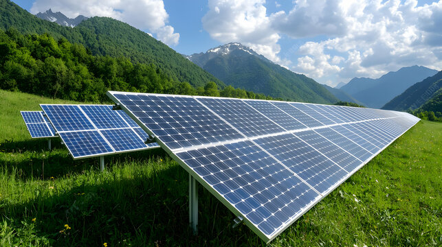 Mountain solar farm generates clean energy