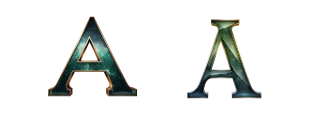 Stones Forming the Letter "A"