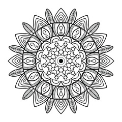 Mandala Line Drawing Design