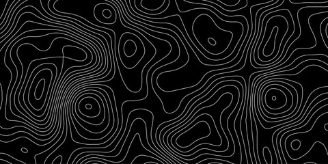 Obraz premium Topographic pattern texture. Map on land vector terrain. Elevation graphic contour height lines. Topographic map height abstract polygonal land. Mountain topographic cont stock illustration