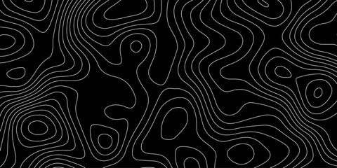 Topographic pattern texture. Map on land vector terrain. Elevation graphic contour height lines. Topographic map height abstract polygonal land. Mountain topographic cont stock illustration