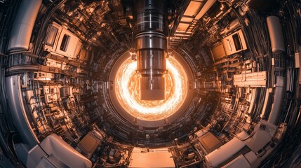 Obraz premium Nuclear fusion energy core device