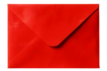 Red Envelope on a Transparent Background