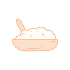Suhoor meal Vector icon