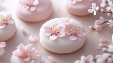 Cherry blossom themed dessert